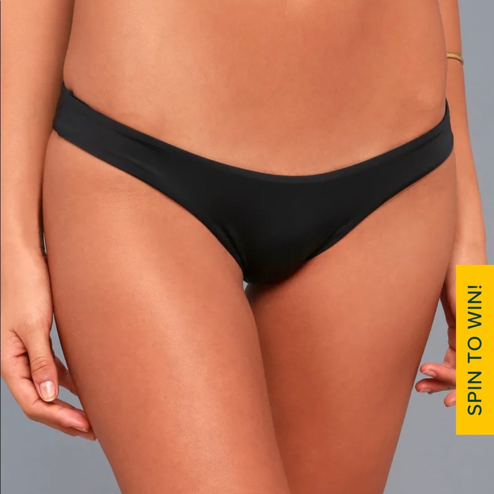 Lulus Casden Black Bikini Bottom